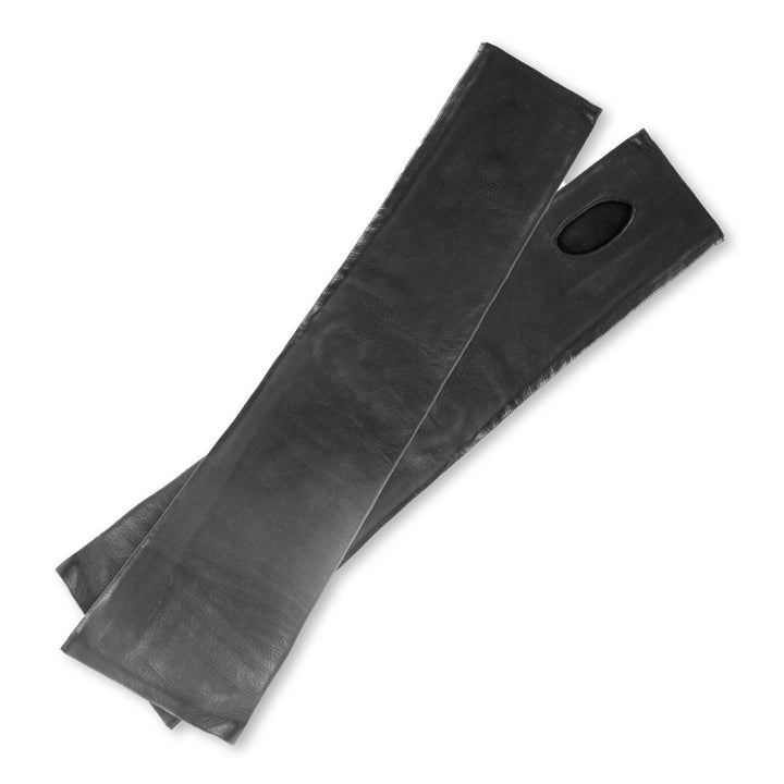 Lange Armstulpen aus Leder (Modell 217) Leder schwarz