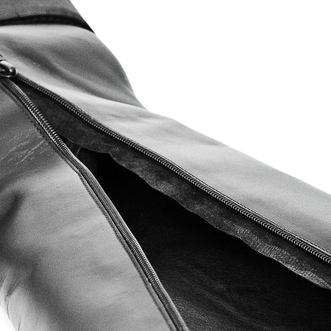 Biker Boots kniehoch Männer (Modell 305) Leder schwarz