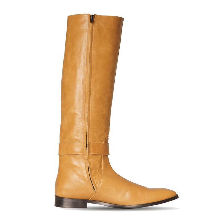 Bottes homme à boucle (modèle 400) cuir camel