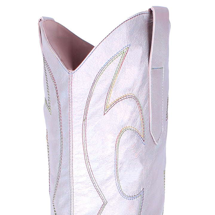 Botas vaqueras hasta la rodilla PRIDE EDITION (modelo 480) cuero plata