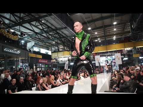 Kniehoher Lederstiefel mit Profilsohle (Modell 409) Leder schwarz