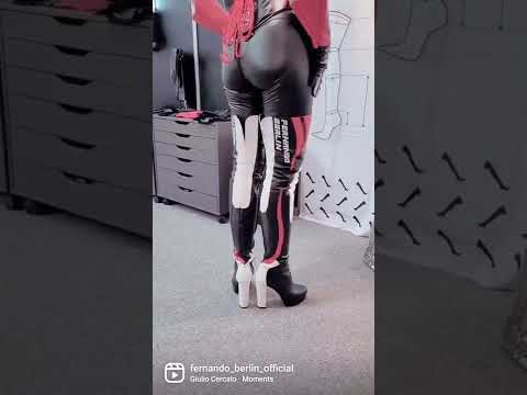 Botas Racer hasta el muslo (modelo 617) de cuero
