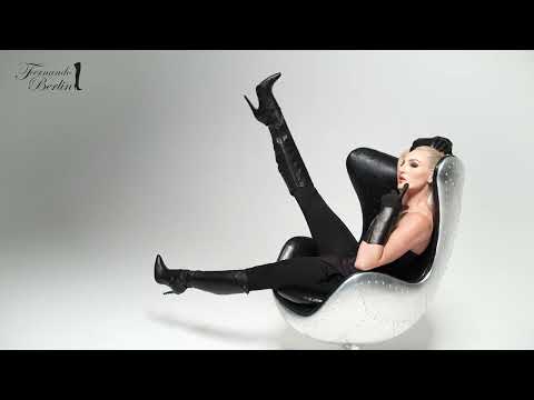 Knee high boots high heel riding style (model 304) leather ivory