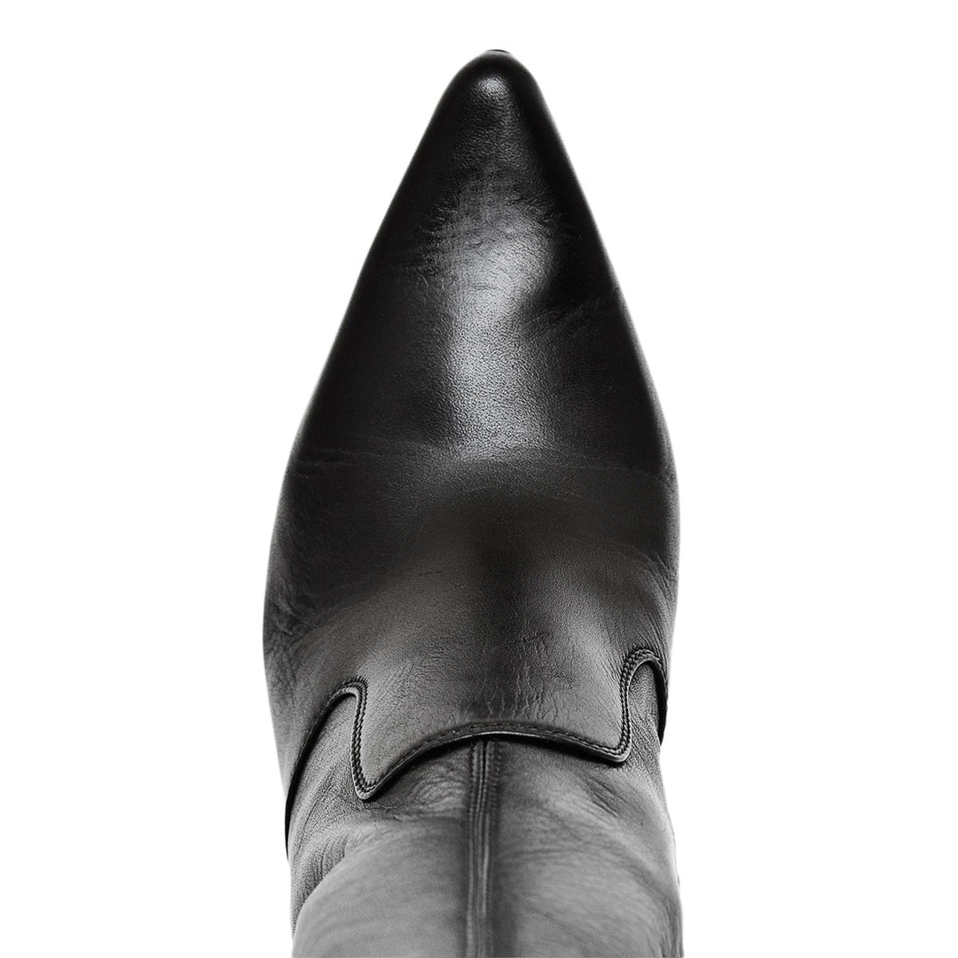 Cuissardes à talons très longs (modèle 106) en cuir camel