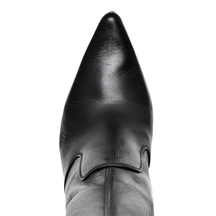 Cuissardes à talons très longs (modèle 106) en cuir camel