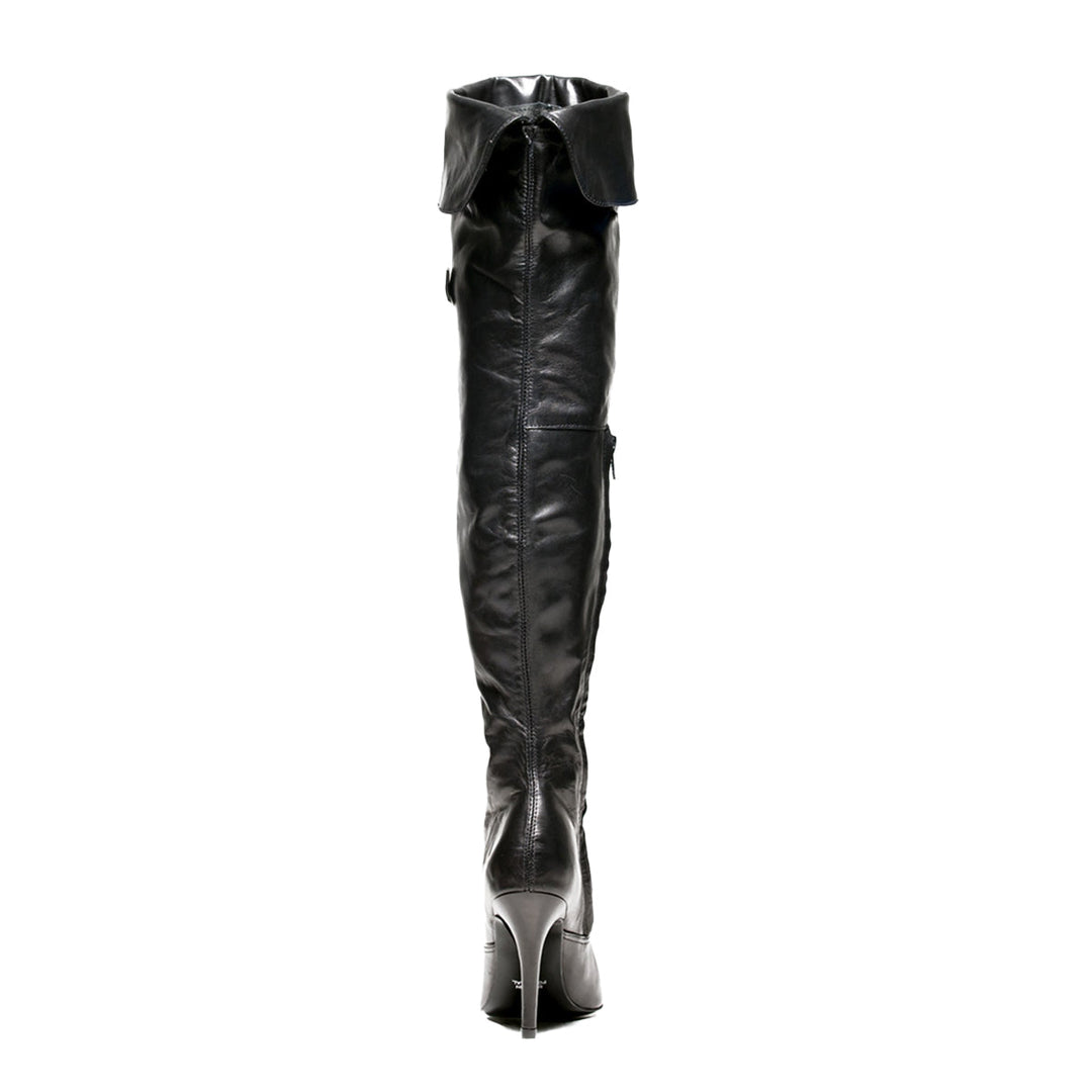 Cuissardes classiques à revers (modèle 111) en cuir marron