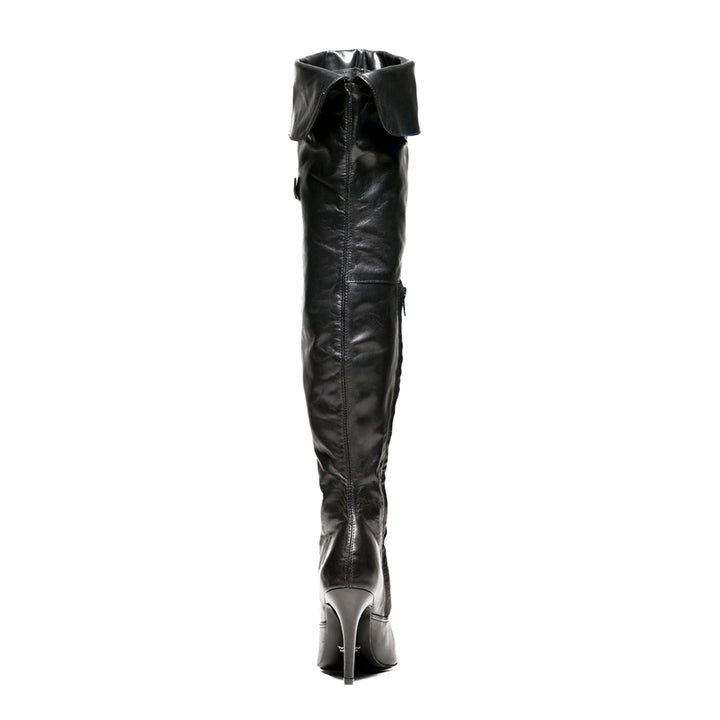 Cuissardes classiques à revers (modèle 111) en cuir marron