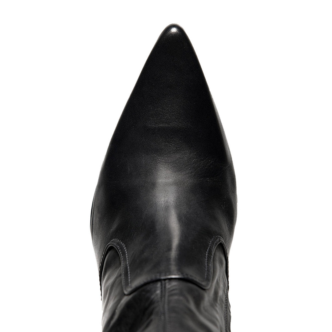 Cuissardes classiques à revers (modèle 111) en cuir blanc
