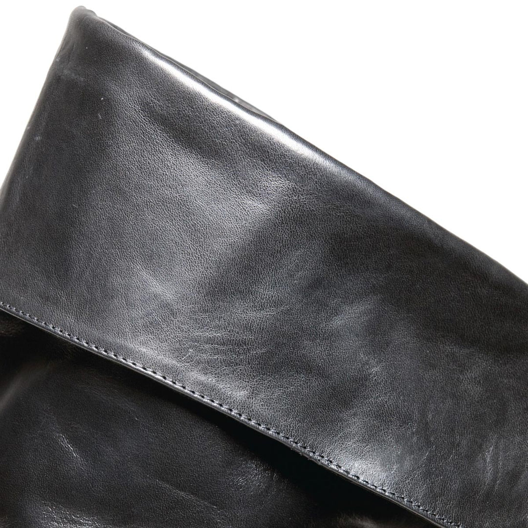 Cuissardes classiques à revers (modèle 111) cuir noir