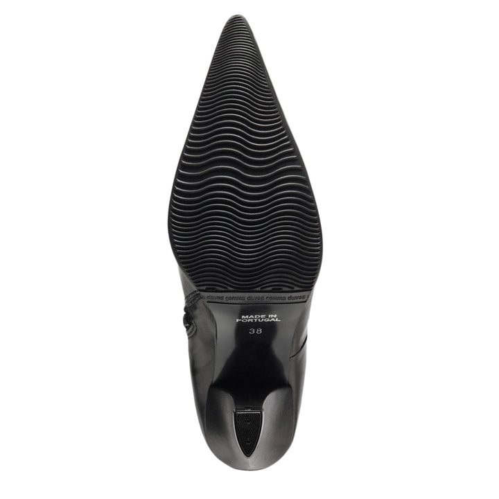 Cuissardes pointues à talon carré (modèle 112) en daim gris