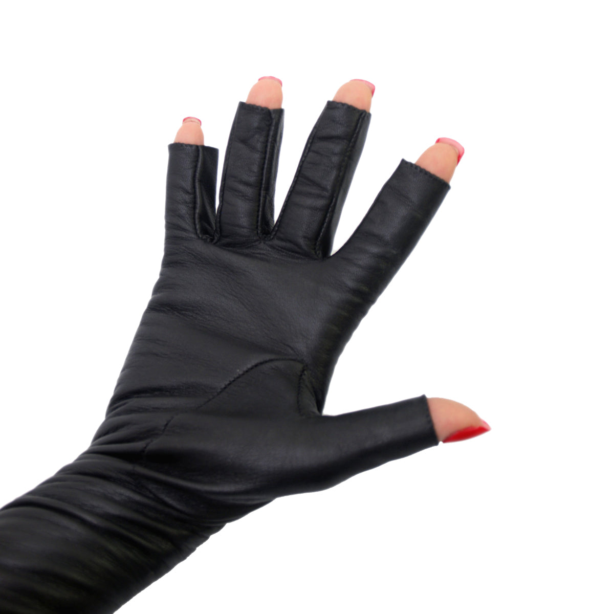 Opera gloves tipless (model 206) leather black – Fernando Berlin