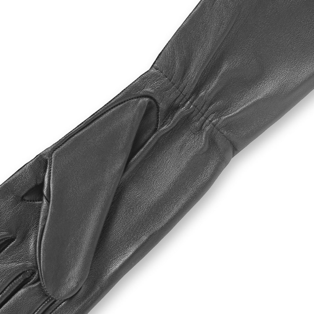 handschuhe leder lang Lange Lederhandschuhe mit Gummizug (Modell 223) Leder weiß – Fernando Berlin