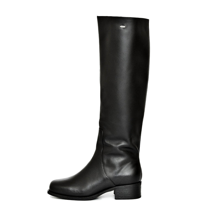Bottines motardes hauteur genou homme (modèle 305) cuir camel