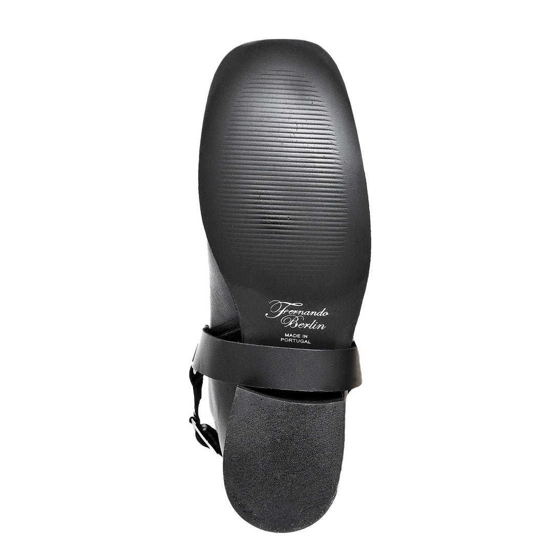 Biker boots knee high men (model 305) leather black