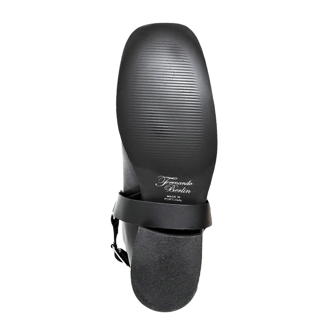 Bottes motardes hauteur genoux pour hommes (modèle 305) cuir marron
