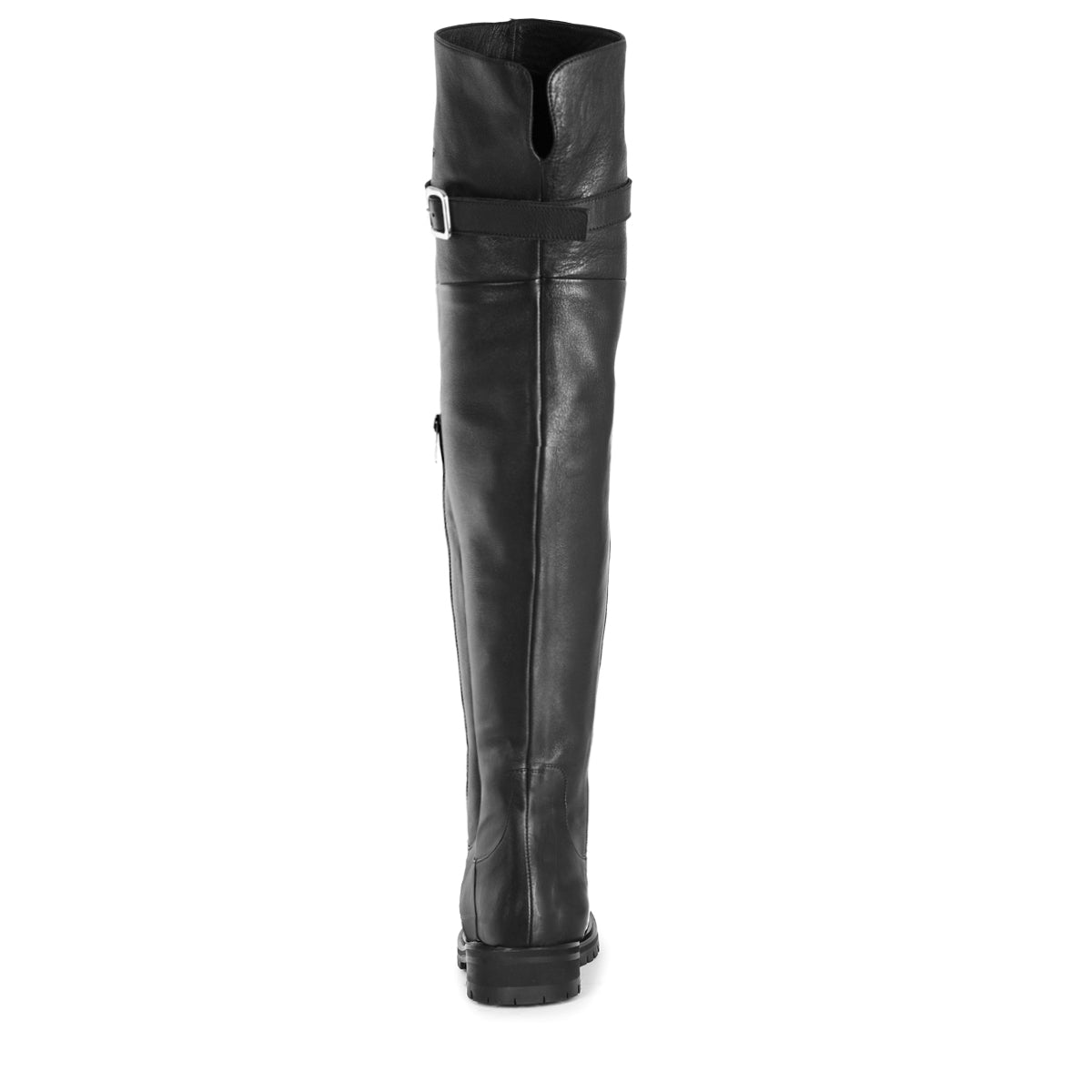 Over-the-knee boots with profile sole and strap (model 350