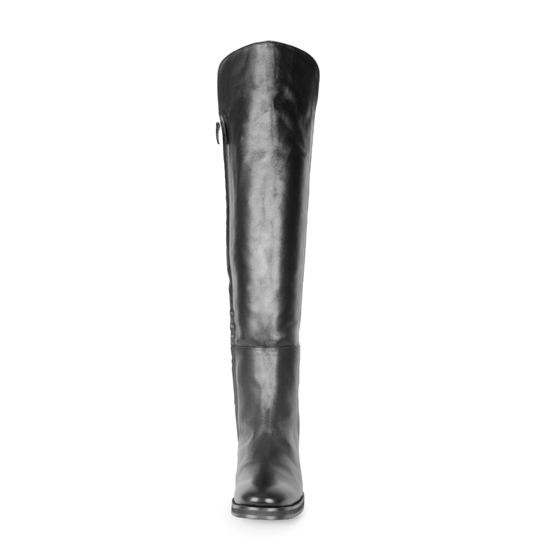 Over-the-knee boots mid heel (model 417) leather black â Fernando Berlin