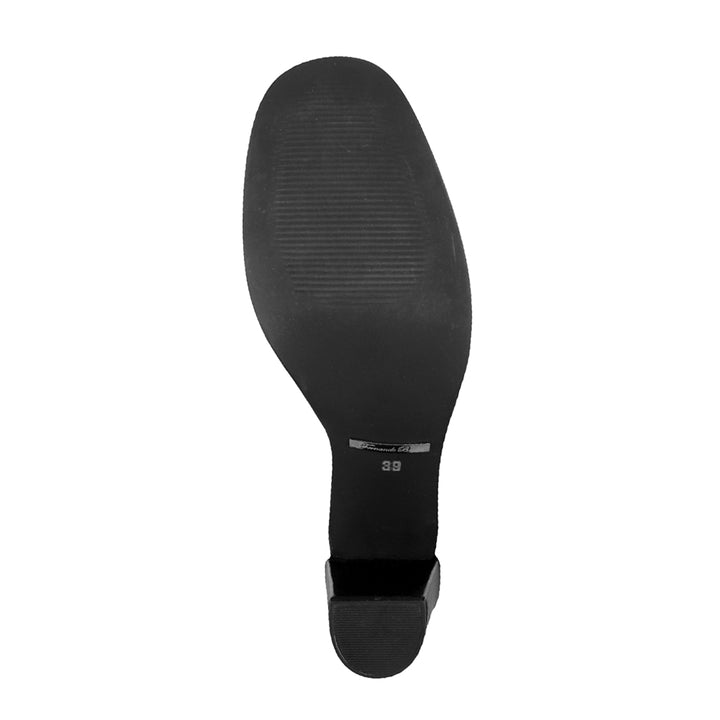 Cuissardes à petit talon bloc (modèle 507) cuir noir