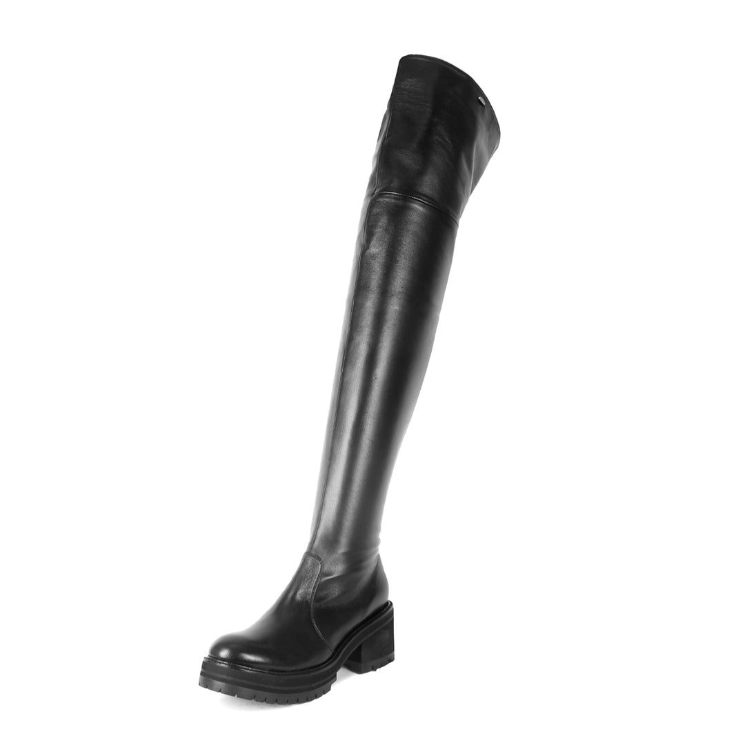 Cuissardes épaisses (modèle 570) cuir noir
