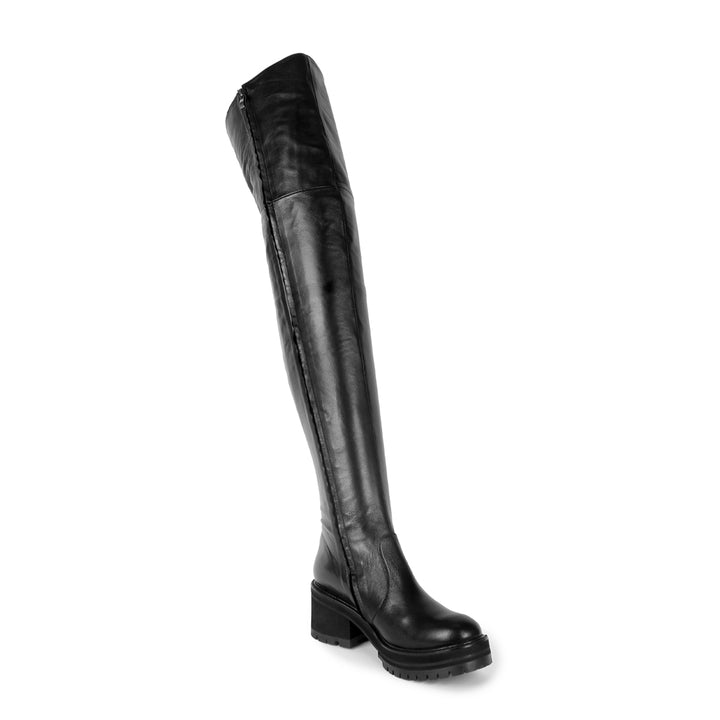 Cuissardes épaisses (modèle 570) cuir noir