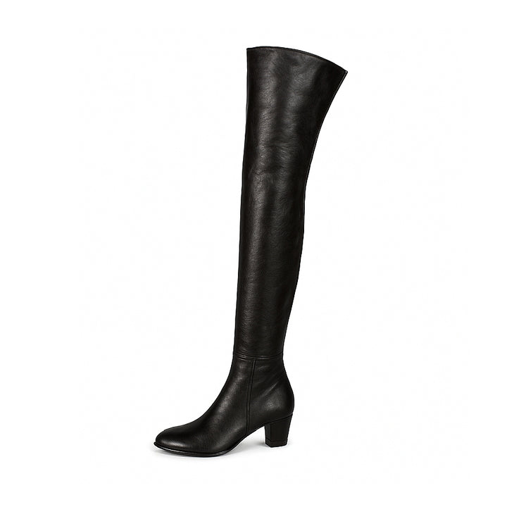 Over-the-knee boots "Frédérique Bel" (model 595) leather black