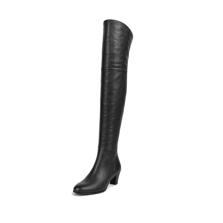 Over-the-knee boots "Frédérique Bel" (model 595) leather black