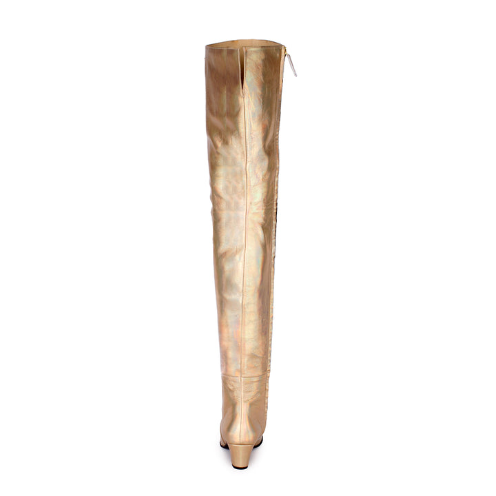 Over-the-knee boots "Frédérique Bel" (model 595) leather gold 