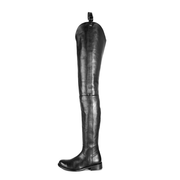 Chap boots plates (modèle 605) cuir noir
