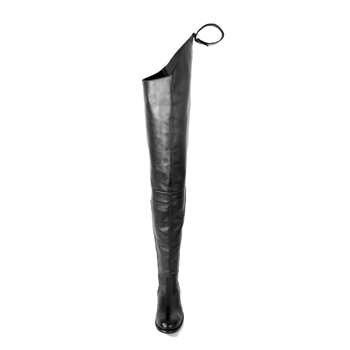 Chap boots plates (modèle 605) cuir noir