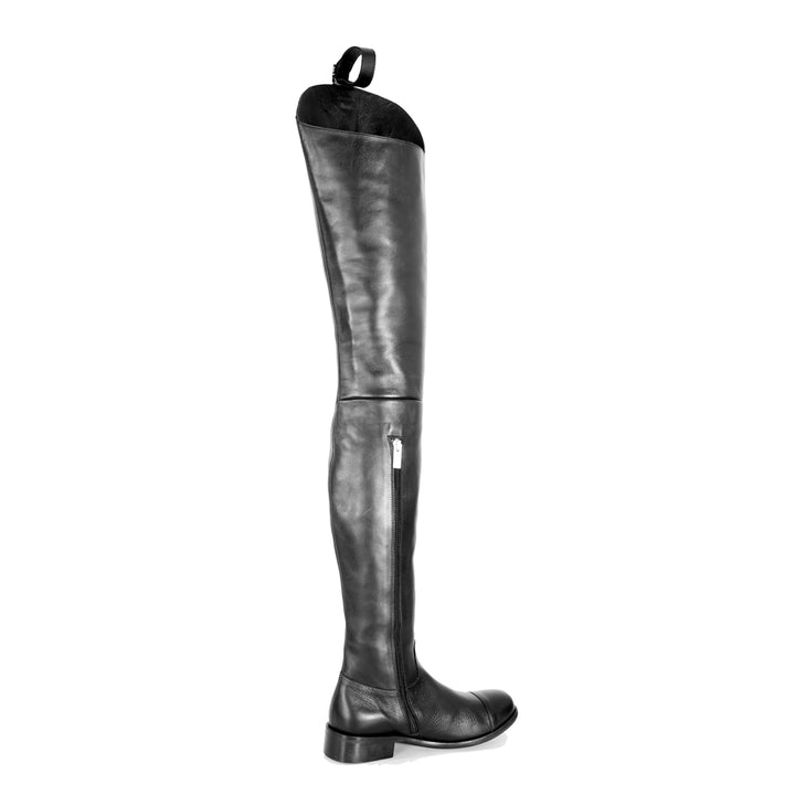 Chap boots plates (modèle 605) cuir noir