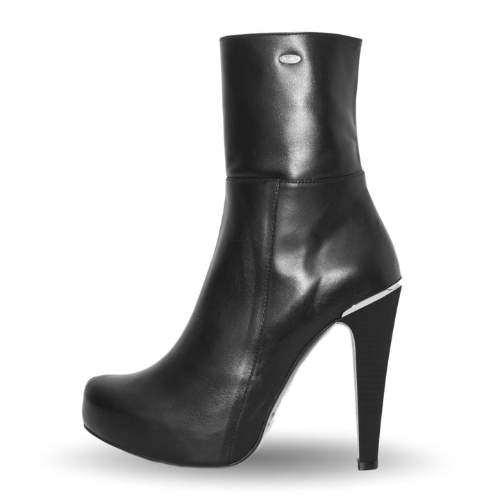Stiefelette mit High Heels (Modell 806) Leder Marron