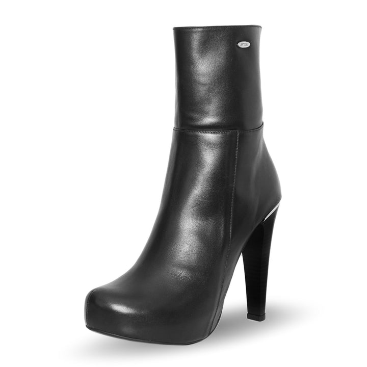 Stiefelette mit High Heels (Modell 806) Leder rot