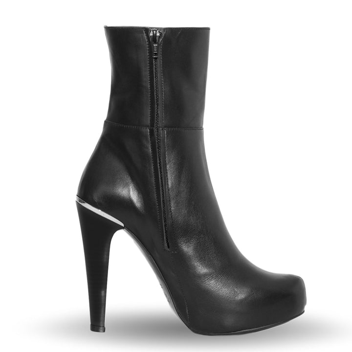 Stiefelette mit High Heels (Modell 806) Leder rot