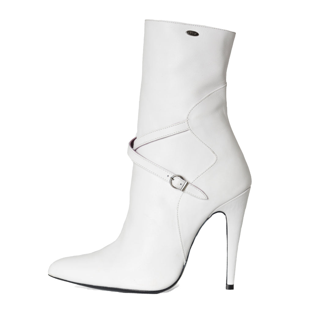 【新品】Herlipto Madonnina Ankle Boots 白黒配色 ハーリップトゥ Madonnina Ankle Boots ブーツ 白黒配色 M