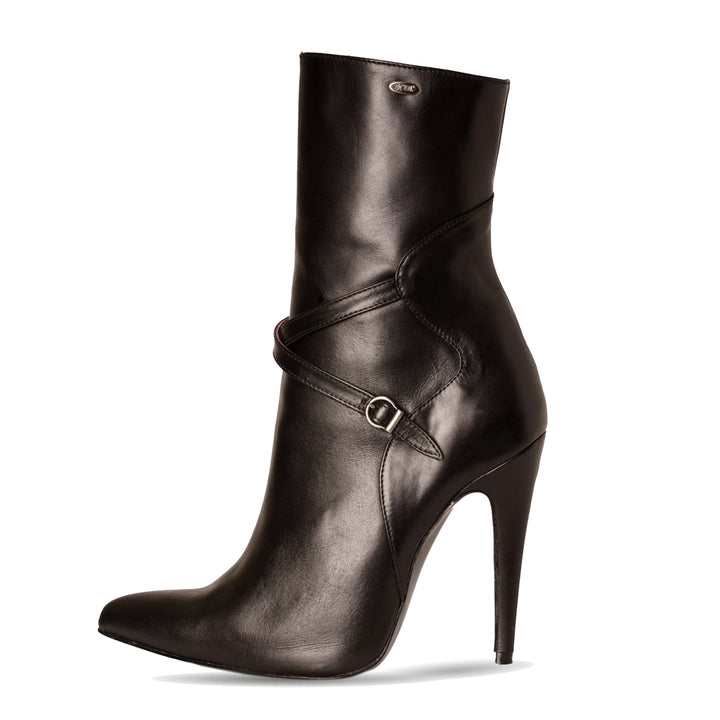 Bottines à brides (modèle 810) vinyle blanc