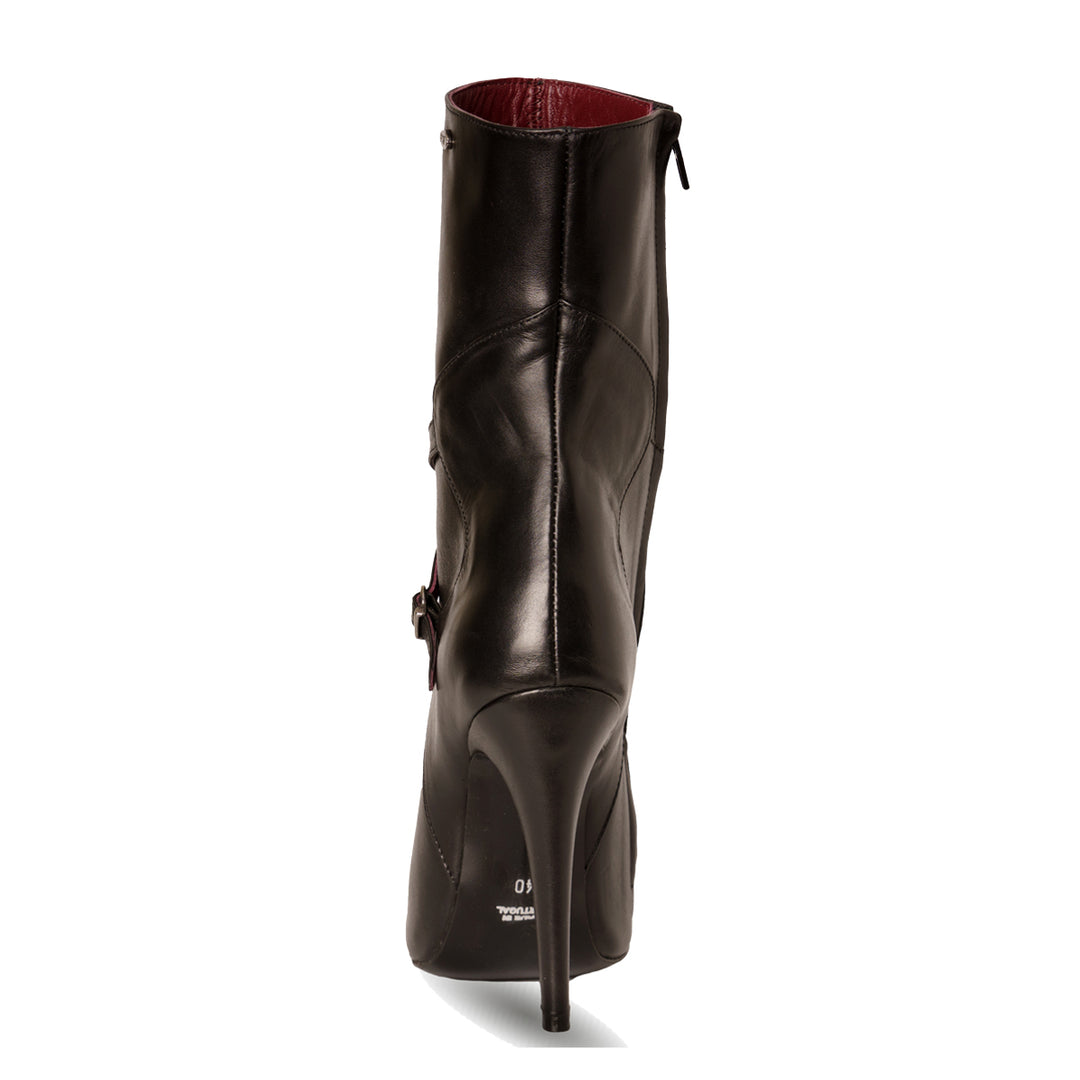 Bottines à brides (modèle 810) vinyle blanc