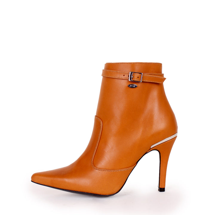 Bottines à fines brides (modèle 811) cuir camel