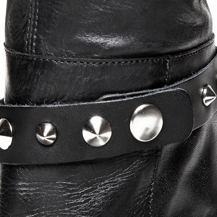 Braceletes de bottes avec rivets et anneau (P3)
