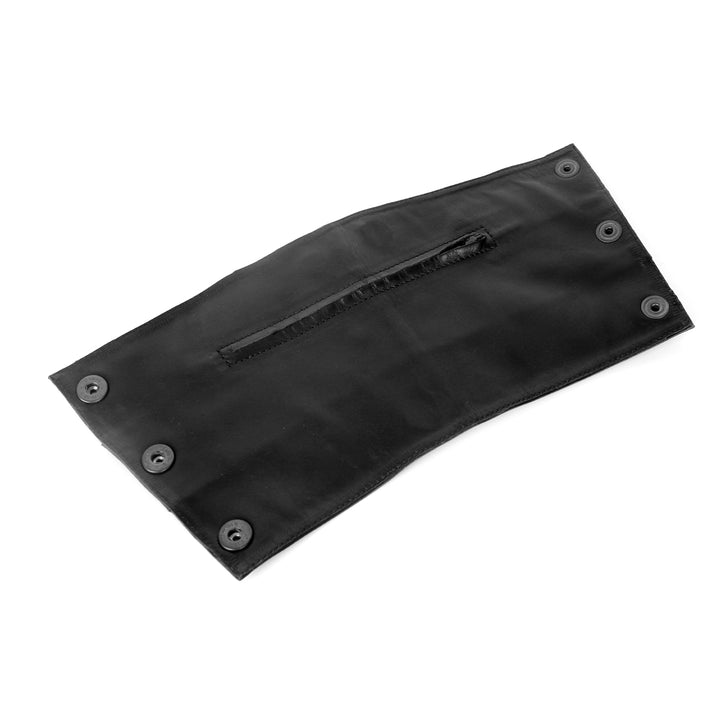 Long cuff wallet with rivets
