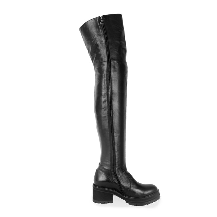 Cuissardes épaisses (modèle 570) cuir noir