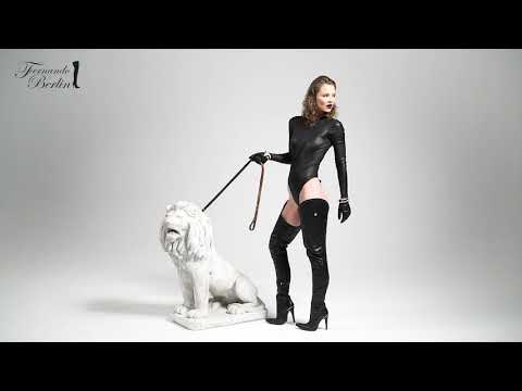 Super long leather boots with Swarovski® crystals (model 101) leather black