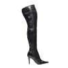 Classic over-the-knee boots flip top high heel made-to-measure (Model 111)