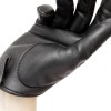 Half-scoop leather gloves with button (Model 208)