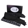 Opera leather gloves with push buttons forearm (model 215)