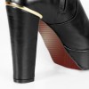 Crotch high boots block heel platform strap (Model 517)