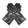 Kurze Handschuhe aus Leder mit Knopf Standardgröße (Modell 210)