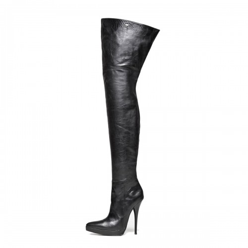 Over-the-knee boots high heel stiletto platform made-to-measure (Model 310)