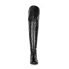 Super flat over-the-knee boots with lacing made-to-measure (Model 108)