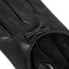 Short leather gloves with bow (Model 213)