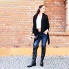 Classic over-the-knee boots flip top flat made-to-measure (Model 315)